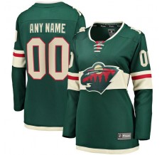 Dámský Dres Minnesota Wild Custom Zelená Breakaway Domácí
