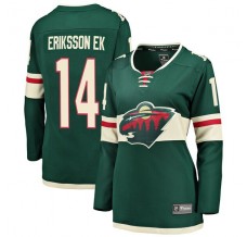 Dámský Dres Minnesota Wild Joel Eriksson Ek 14 Zelená Breakaway Domácí