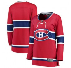 Dámský Dres Montreal Canadiens Blank Červená Breakaway Domácí
