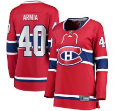 Dámský Dres Montreal Canadiens Joel Armia 40 Červená Breakaway Domácí