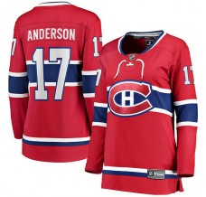 Dámský Dres Montreal Canadiens Josh Anderson 17 Červená Breakaway Domácí