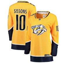 Dámský Dres Nashville Predators Colton Sissons 10 Zlatá Breakaway Domácí