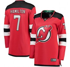 Dámský Dres New Jersey Devils Dougie Hamilton 7 Červená Breakaway Domácí