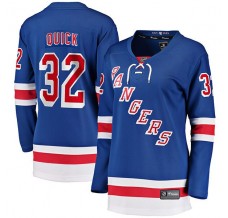 Dámský Dres New York Rangers Jonathan Quick 32 Modrá Breakaway Domácí