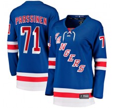 Dámský Dres New York Rangers Juuso Parssinen 71 Modrá Breakaway Domácí