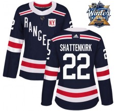 Dámský Dres New York Rangers Kevin Shattenkirk 22 2018 Winter Classic Patch Námořnická Modrá Authentic