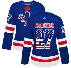 Dámský Dres New York Rangers Ryan McDonagh 27 USA Flag Fashion Modrá Authentic