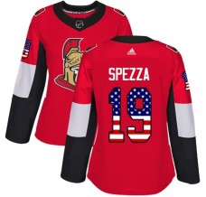 Dámský Dres Ottawa Senators Jason Spezza 19 USA Flag Fashion Červená Authentic