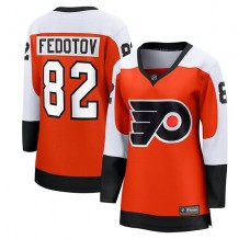 Dámský Dres Philadelphia Flyers Ivan Fedotov 82 Spálená Oranžová Premier Breakaway Domácí