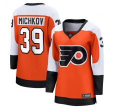 Dámský Dres Philadelphia Flyers Matvei Michkov 39 Spálená Oranžová Breakaway Domácí