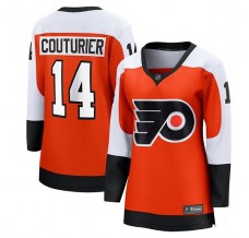 Dámský Dres Philadelphia Flyers Sean Couturier 14 Spálená Oranžová Breakaway Domácí