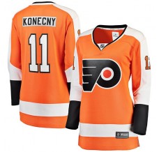 Dámský Dres Philadelphia Flyers Travis Konecny 11 Oranžová Premier Breakaway Domácí