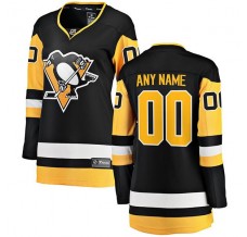 Dámský Dres Pittsburgh Penguins Custom Černá Breakaway Domácí