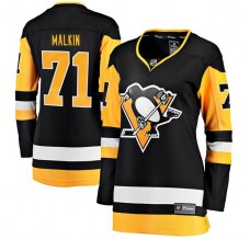 Dámský Dres Pittsburgh Penguins Evgeni Malkin 71 Černá Breakaway Domácí