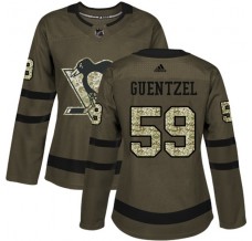 Dámský Dres Pittsburgh Penguins Jake Guentzel 59 Maskáčová Zelená Authentic