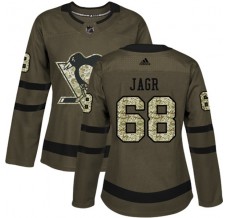 Dámský Dres Pittsburgh Penguins Jaromir Jagr 68 Maskáčová Zelená Authentic