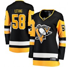 Dámský Dres Pittsburgh Penguins Kris Letang 58 Černá Breakaway Domácí