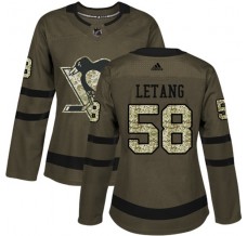 Dámský Dres Pittsburgh Penguins Kris Letang 58 Maskáčová Zelená Authentic