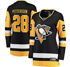 Dámský Dres Pittsburgh Penguins Marcus Pettersson 28 Černá Breakaway Domácí