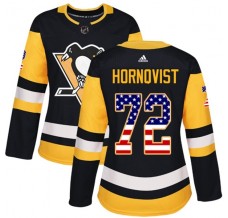 Dámský Dres Pittsburgh Penguins Patric Hornqvist 72 USA Flag Fashion Černá Authentic