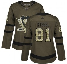 Dámský Dres Pittsburgh Penguins Phil Kessel 81 Maskáčová Zelená Authentic