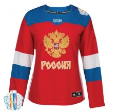 Dámský Dres Rusko Blank 2016 World Cup of Hockey Červená Authentic