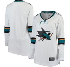 Dámský Dres San Jose Sharks Blank Bílá Breakaway Venkovní