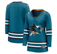 Dámský Dres San Jose Sharks Blank Tyrkysová Breakaway Domácí