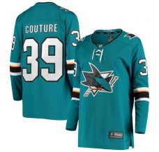 Dámský Dres San Jose Sharks Logan Couture 39 2021-22 Tyrkysová Breakaway Domácí