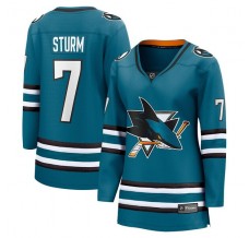 Dámský Dres San Jose Sharks Nico Sturm 7 Tyrkysová Breakaway Domácí