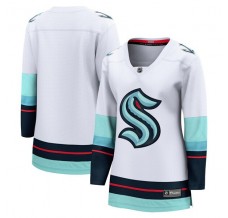 Dámský Dres Seattle Kraken Blank Bílá Breakaway Venkovní