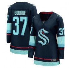 Dámský Dres Seattle Kraken Yanni Gourde 37 Modrá Breakaway Domácí