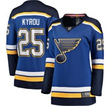 Dámský Dres St. Louis Blues Jordan Kyrou 25 Modrá Breakaway Domácí