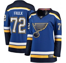 Dámský Dres St. Louis Blues Justin Faulk 72 Modrá Breakaway Domácí