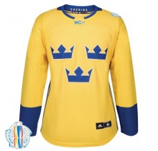 Dámský Dres Švédsko Blank 2016 World Cup of Hockey Žlutá Authentic