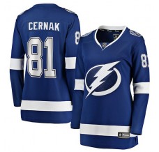 Dámský Dres Tampa Bay Lightning Erik Cernak 81 Modrá Breakaway Domácí