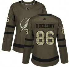 Dámský Dres Tampa Bay Lightning Nikita Kucherov 86 Maskáčová Zelená Authentic