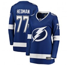 Dámský Dres Tampa Bay Lightning Victor Hedman 77 Modrá Premier Breakaway Domácí