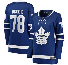 Dámský Dres Toronto Maple Leafs TJ Brodie 78 Modrá Breakaway Domácí