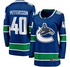 Dámský Dres Vancouver Canucks Elias Pettersson 40 Modrá Breakaway Domácí