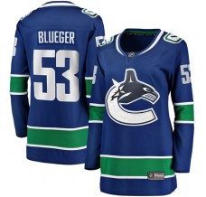 Dámský Dres Vancouver Canucks Teddy Blueger 53 Modrá Breakaway Domácí
