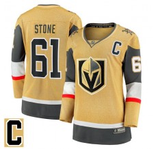 Dámský Dres Vegas Golden Knights Mark Stone 61 Captain Patch Zlatá Breakaway Domácí