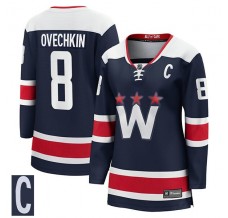 Dámský Dres Washington Capitals Alexander Ovechkin 8 Captain Patch Námořnická Modrá Premier Breakaway Alternativní