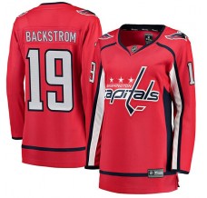 Dámský Dres Washington Capitals Nicklas Backstrom 19 Červená Breakaway Domácí