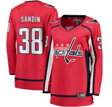 Dámský Dres Washington Capitals Rasmus Sandin 38 Červená Breakaway Domácí