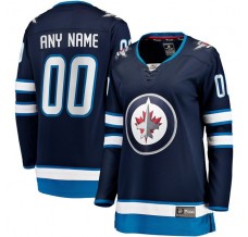 Dámský Dres Winnipeg Jets Custom Námořnická Modrá Breakaway Domácí