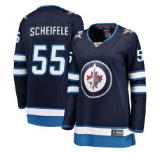 Dámský Dres Winnipeg Jets Mark Scheifele 55 Námořnická Modrá Breakaway Domácí