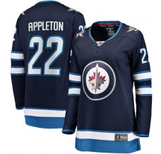 Dámský Dres Winnipeg Jets Mason Appleton 22 Námořnická Modrá Breakaway Domácí