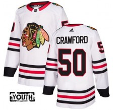 Dětské Dresy Chicago Blackhawks Corey Crawford 50 Bílá Authentic