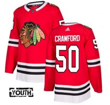 Dětské Dresy Chicago Blackhawks Corey Crawford 50 Červená Authentic